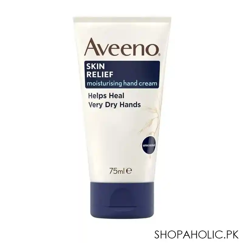 aveeno skin relief moisturising very dry hand cream, unscented, 75ml main image