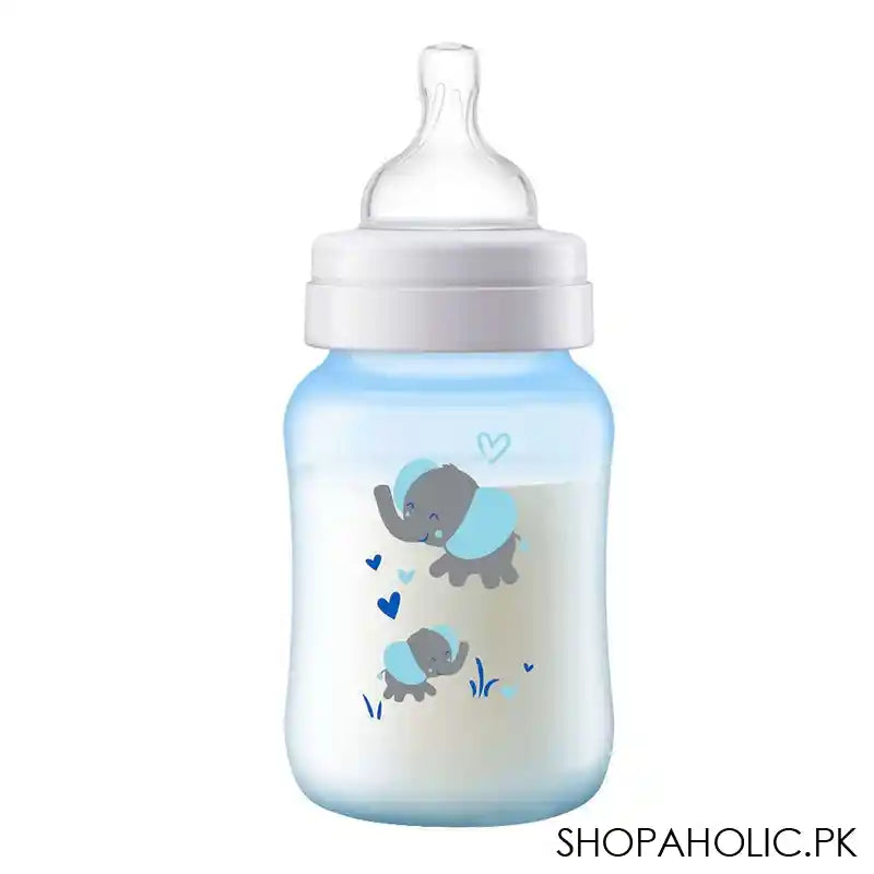 Avent Anti-Colic Feeding Bottle, 1m+, 260ml/9oz, Elephants, SCF821/15 - Main Image