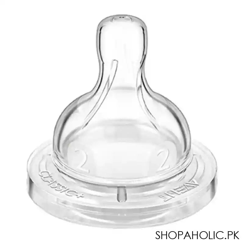 Avent Classic Silicone Teat 2-Pack 1m+ Slow Flow - SCF632/27 - Main Image