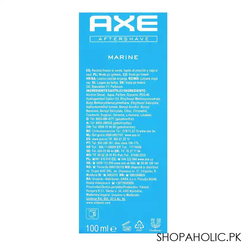 Axe Marine After Shave, 100ml - Image 2