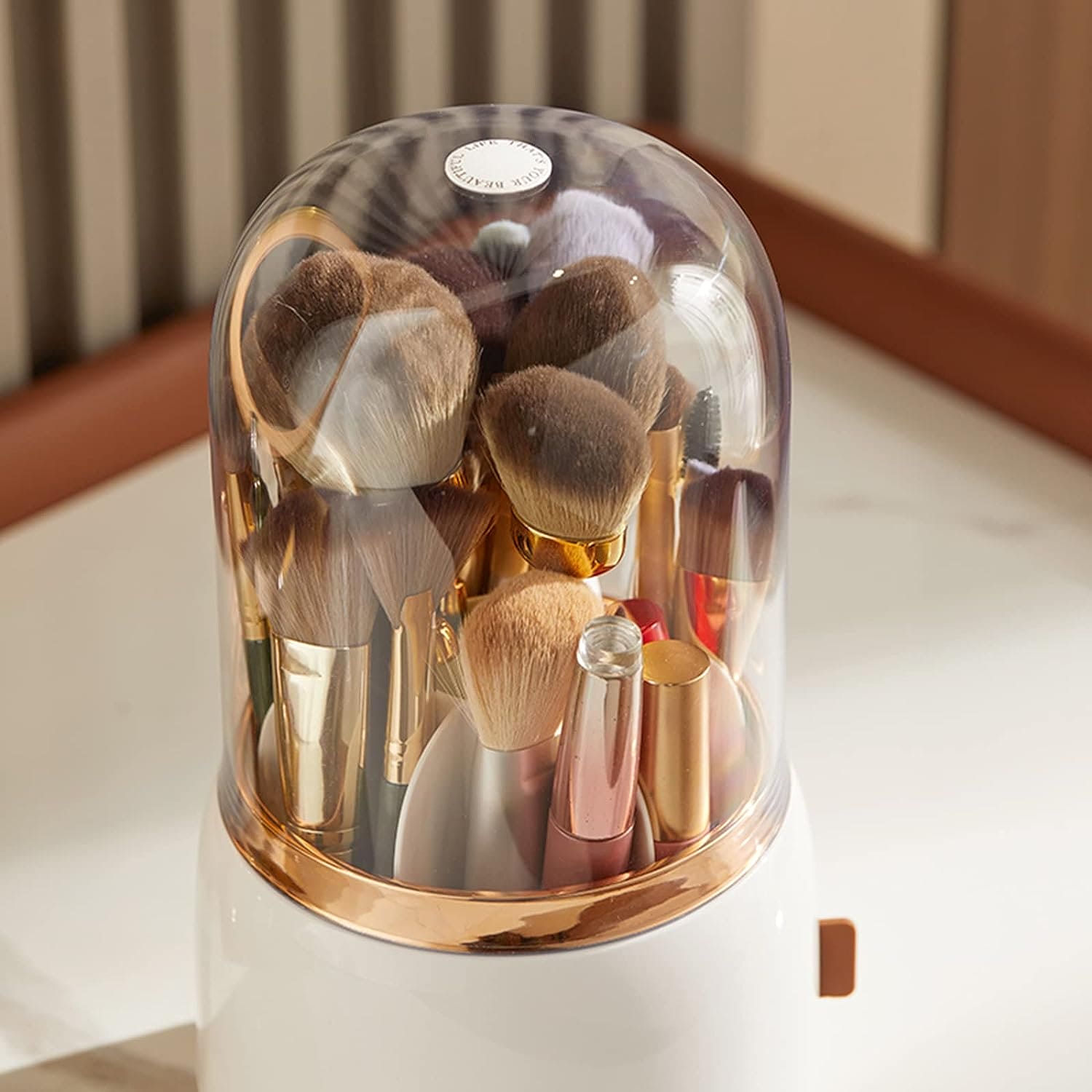 Fancy 360° Rotating Makeup Brushes Holder - image 9