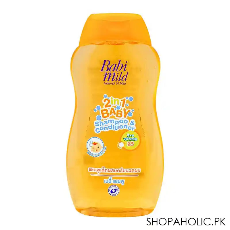 Babi Mild 2-In-1 Baby Shampoo & Conditioner, 200ml - Main Image