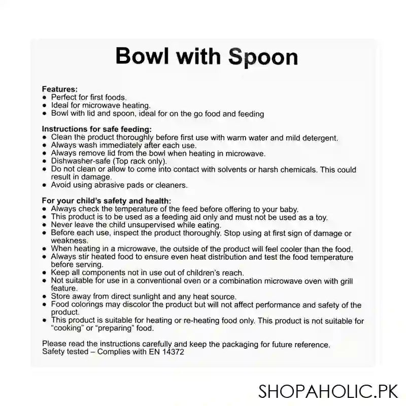 Baby World Bowl With Spoon, Pink, BW4046 - Image 2