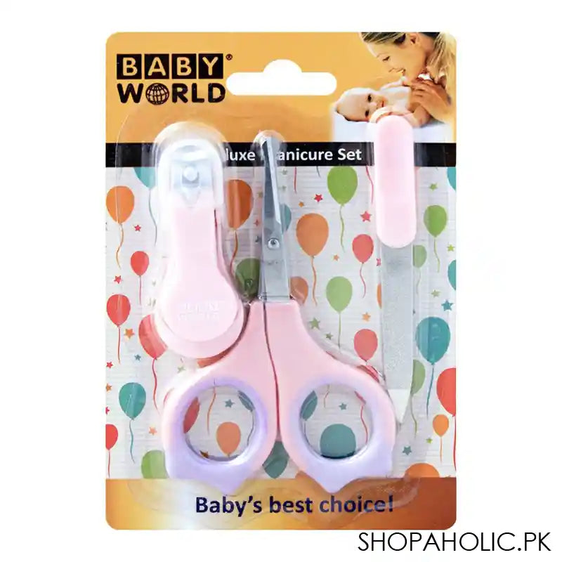 Baby World Deluxe Manicure Set, Pink, BW7014 - Main Image