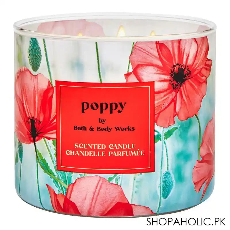 Bath & Body Works Poppy Scented Candle, 411g - Main Image