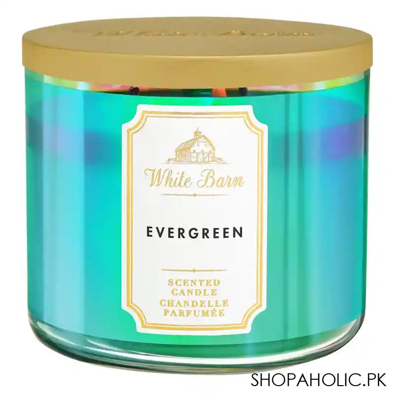 Bath & Body Works White Barn Evergreen Scented Candle, 411g - Main Image