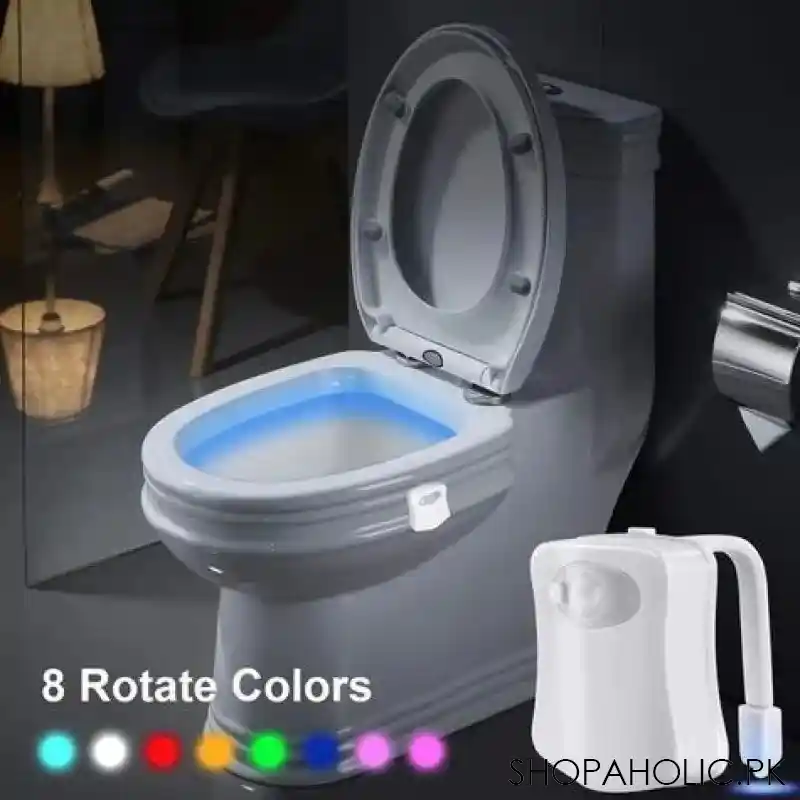 bathroom colorful motion sensing night light main image