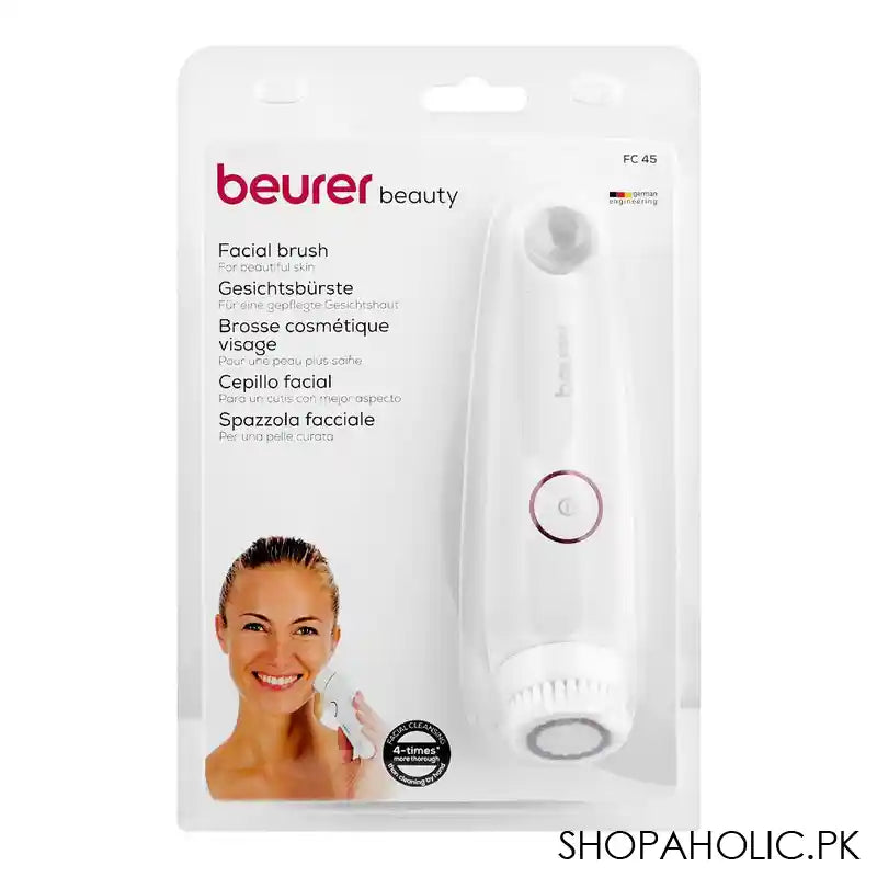 Beurer Facial Brush FC45, Water Proof, 2 Speed Levels, Rotation, Including Batteries - Image 3