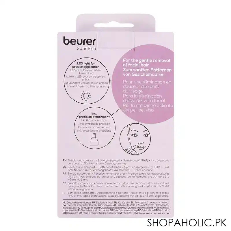 Beurer Satin Skin Facial Hair Remover, HL-16 - Image 2