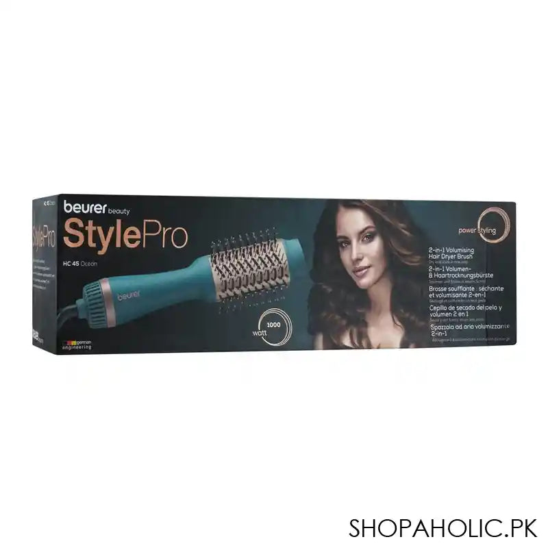 Beurer Style Pro Ocean Hair Dryer Brush, 1000 Watt, HC-45 - Main Image