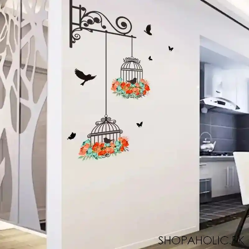 bird cage wall sticker image2