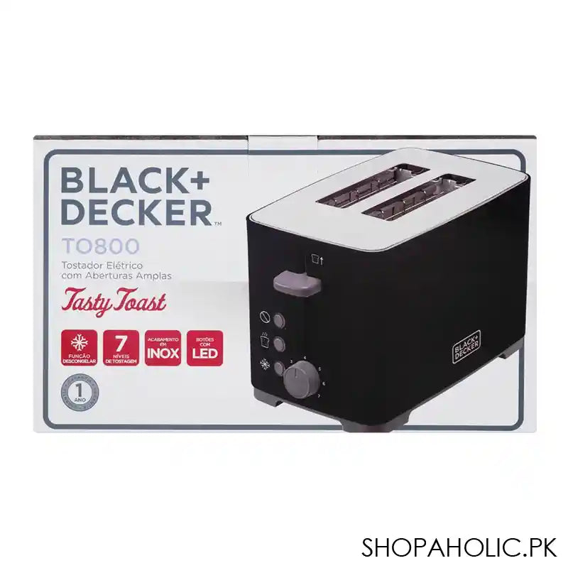 Black & Decker Toaster, 800W, TO-800-B2 - Image 5