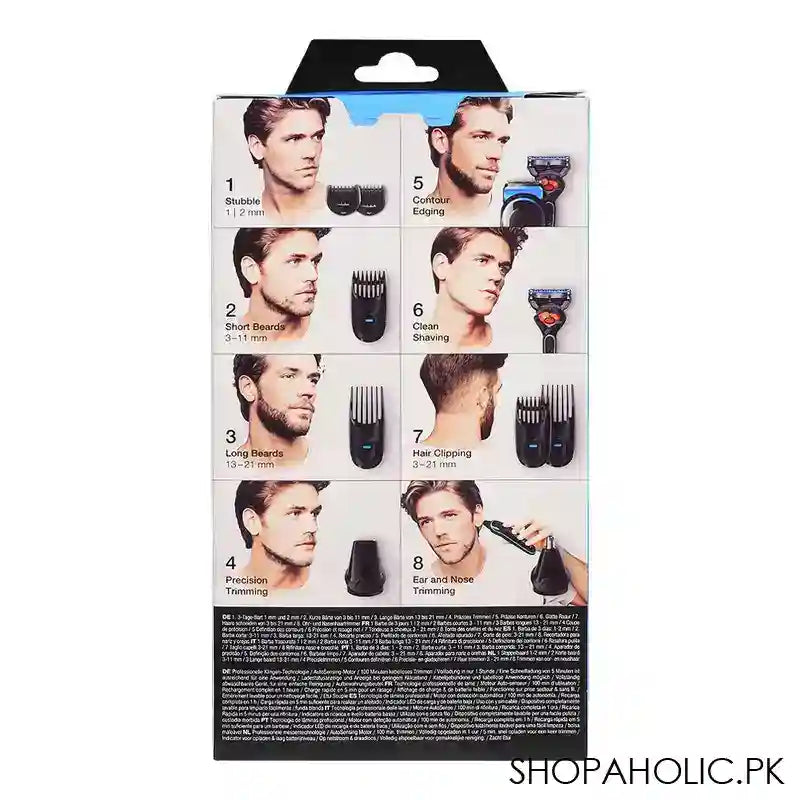 Braun 8 In 1 Wet & Dry Styling Kit For Beard, Body, Face, Ear, Nose, And Hair Trimming, 5 For Face, MGK-5265 - Image 4