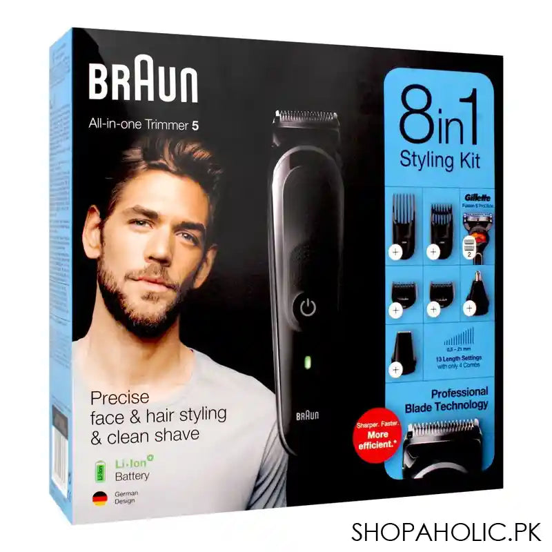 Braun All-in-One Trimmer 5 8-In-1 Styling Kit, MGK-5260 - Image 6