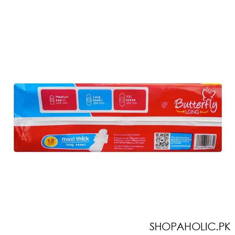 Butterfly Breathables Maxi Thick, Long, 12-Pack - Image 2