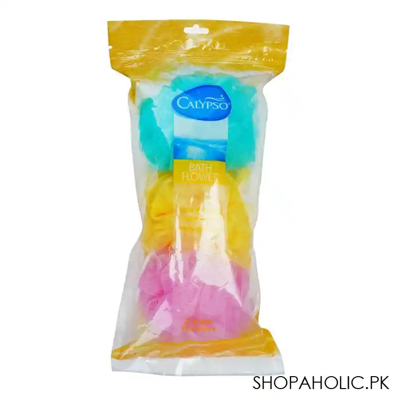 Calypso Bath Flower Sponges, 3-Pack - Main Image