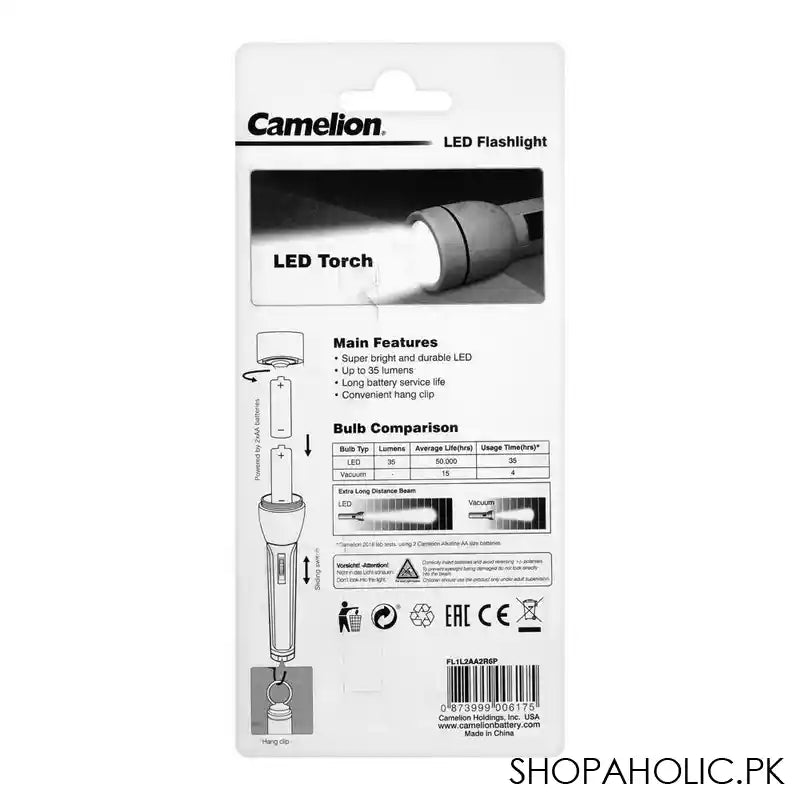 Camelion LED Flash Light, FL1L2AA2R6P - Image 3