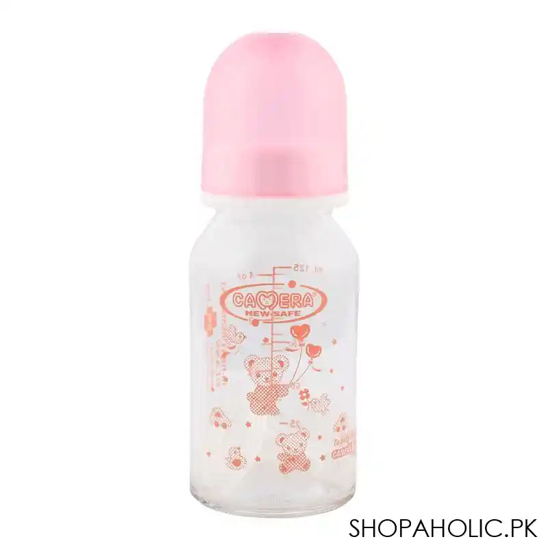 Camera Hi-Heat Resistant Glass Feeding Bottle 125ml - 20064 - Main Image