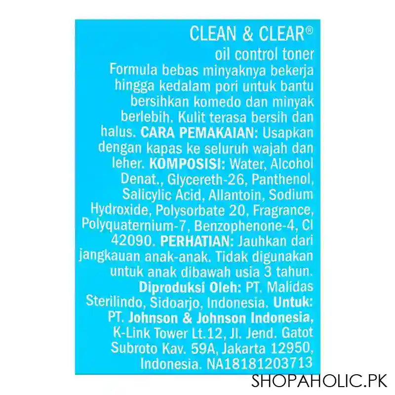 Clean & Clear Essential Oil Control Toner, 100ml - Image 3