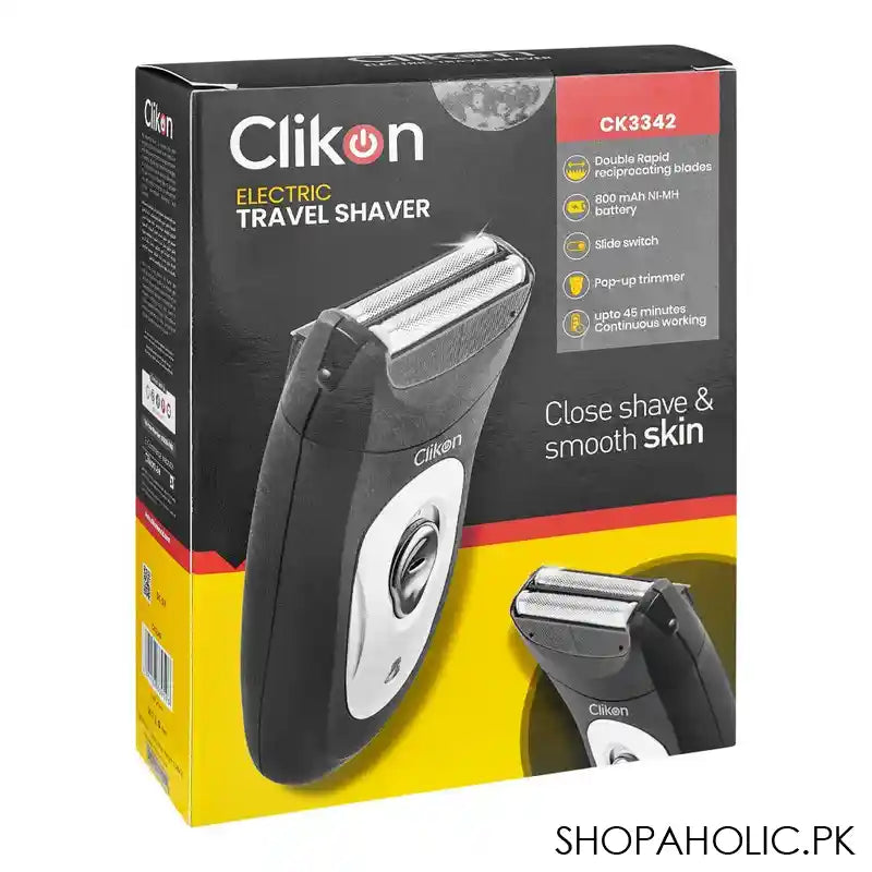 Clikon Electric Travel Shaver, 800mAh Battery, Slide Switch, CK-3342 - Image 3