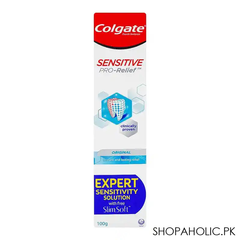 Colgate Sensitive Pro-Relief Original Toothpaste With Free Brush Inside, 100g - Main Image