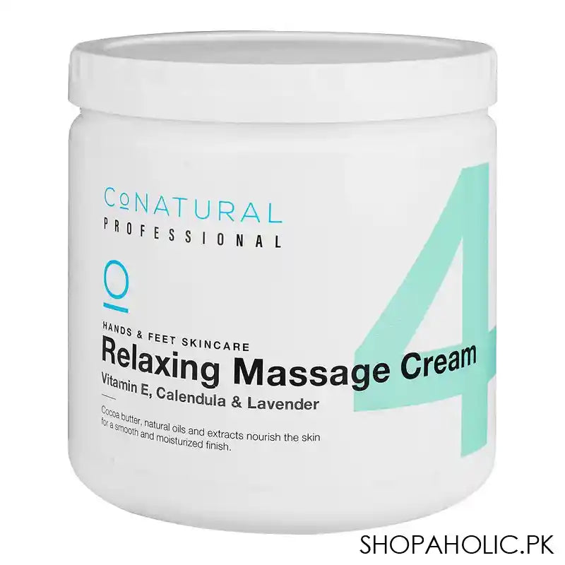 CoNatural Professional Hand & Feet Relaxing Massage, Vitamin-E Cream (4), 1000ml - Main Image