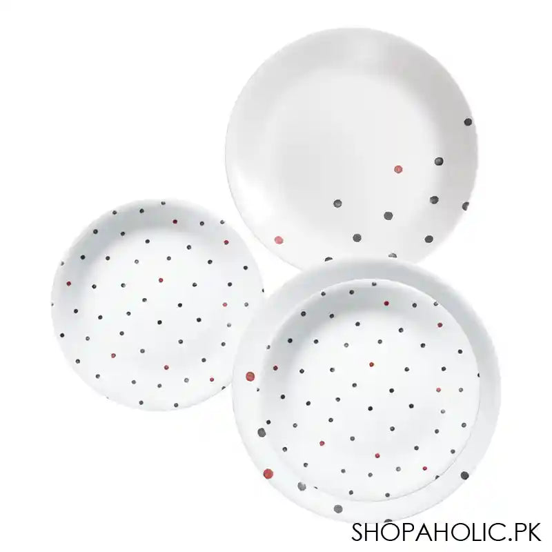 Corelle Vive Plate Set, Polka Dottie, 18 Pieces - Main Image