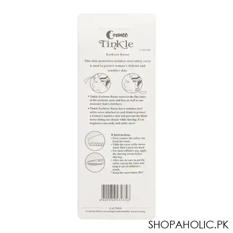 Cosmee Tinkle Eyebrow Razor, 3-Pack - Image 2