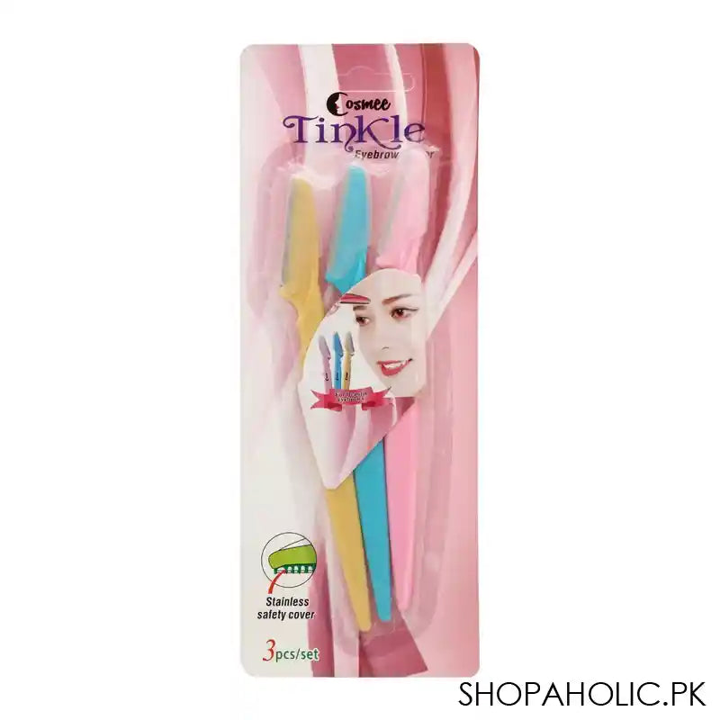 Cosmee Tinkle Eyebrow Razor, 3-Pack - Main Image