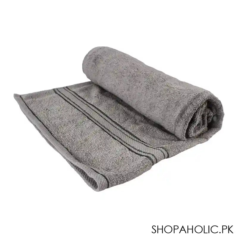 Cotton Tree Combed Cotton Bath Sheet, 90x150cm, Light Grey - Image 2