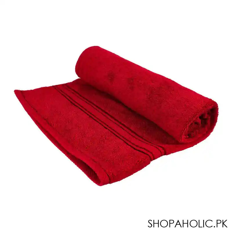 Cotton Tree Combed Cotton Bath Sheet, 90x150cm, Maroon - Main Image