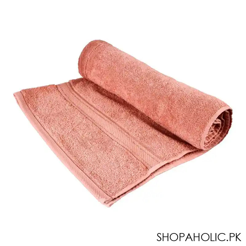 Cotton Tree Combed Cotton Bath Sheet, 90x150cm, Pink - Image 2