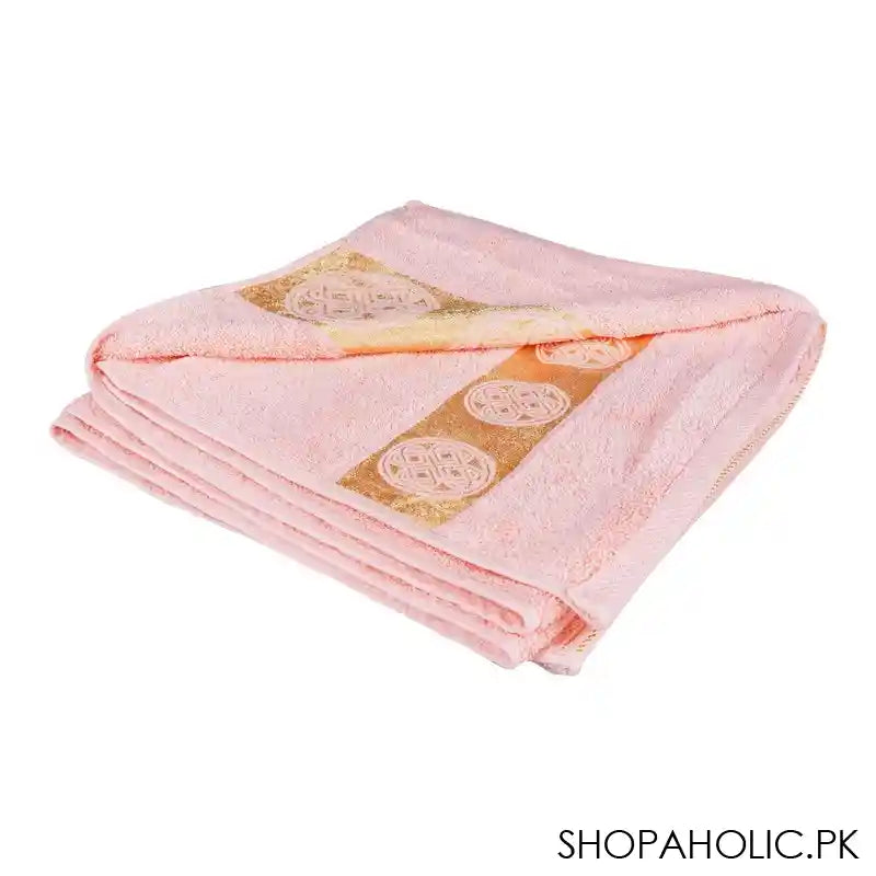 Cotton Tree Jacquard New Fancy Bath Towel, 70x140, T-Pink - Main Image