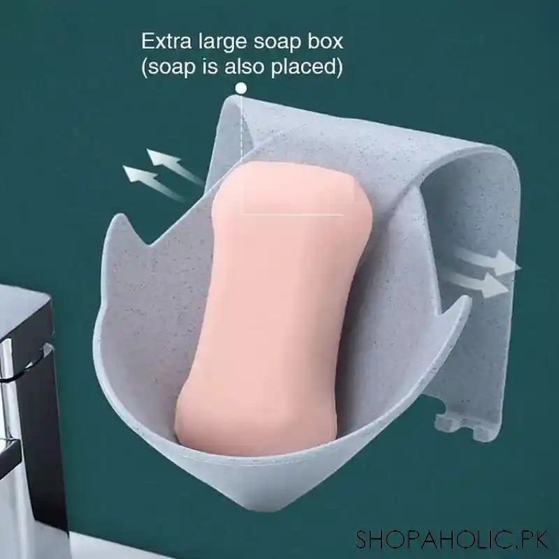 creative soap holder with hanging hooks image4