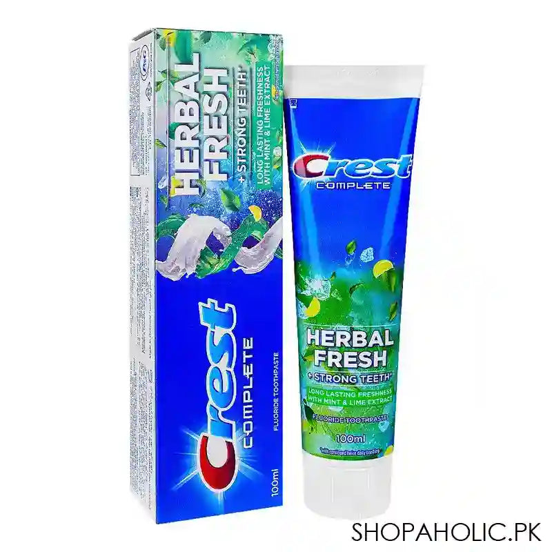 Crest Complete Herbal Fresh+Strong Teeth Toothpaste, 100ml - Main Image