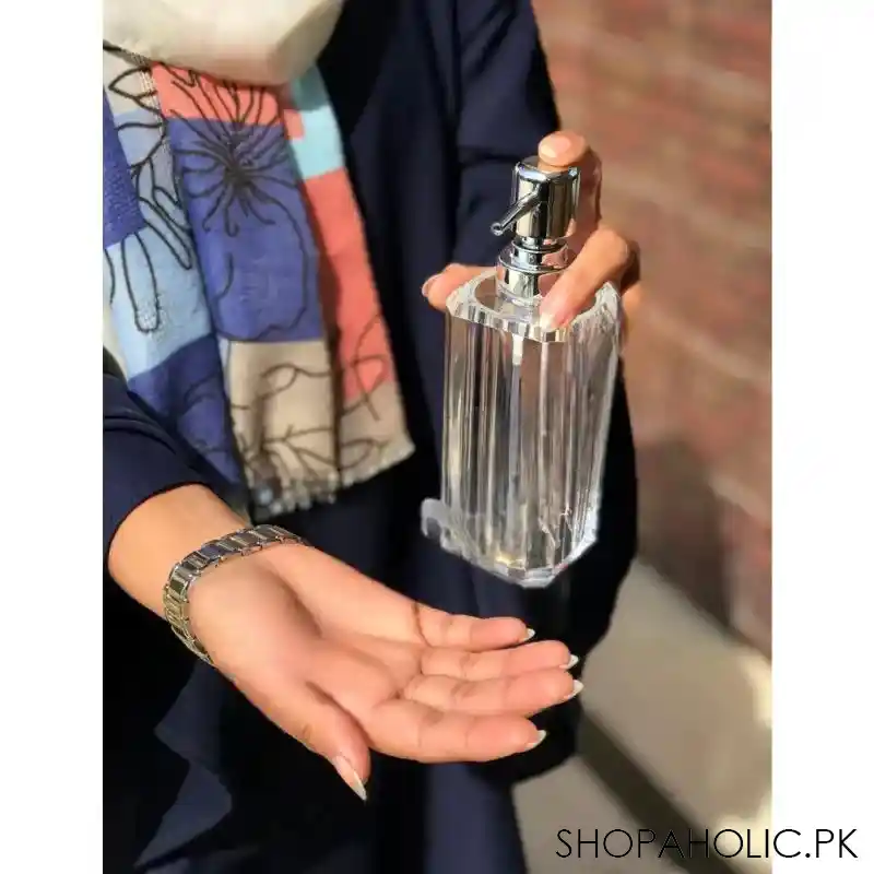 crystal glass soap dispenser main image