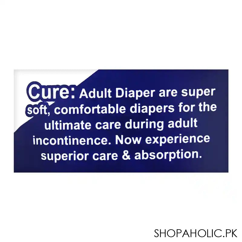 Cure Adult Care Diapers, Medium, 28x44 Inches, 10-Pack - Image 2