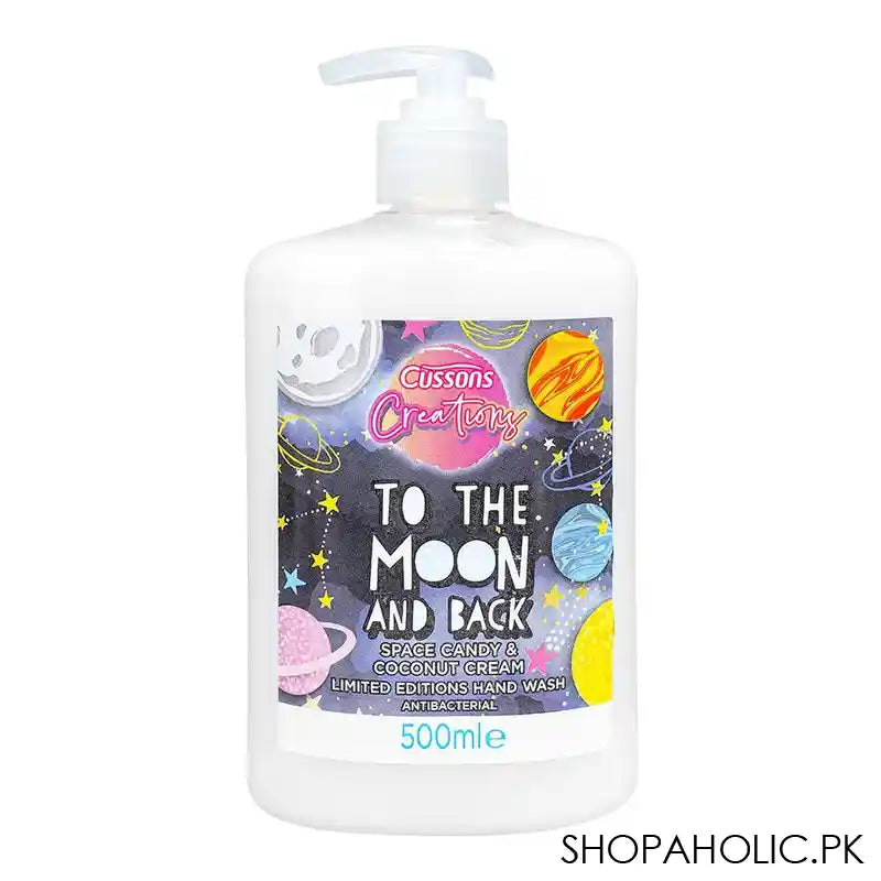 Cussons Creations To The Moon And Back Space Candy & Coconut Cream Antibacterial Hand Wash, 500ml - Main Image