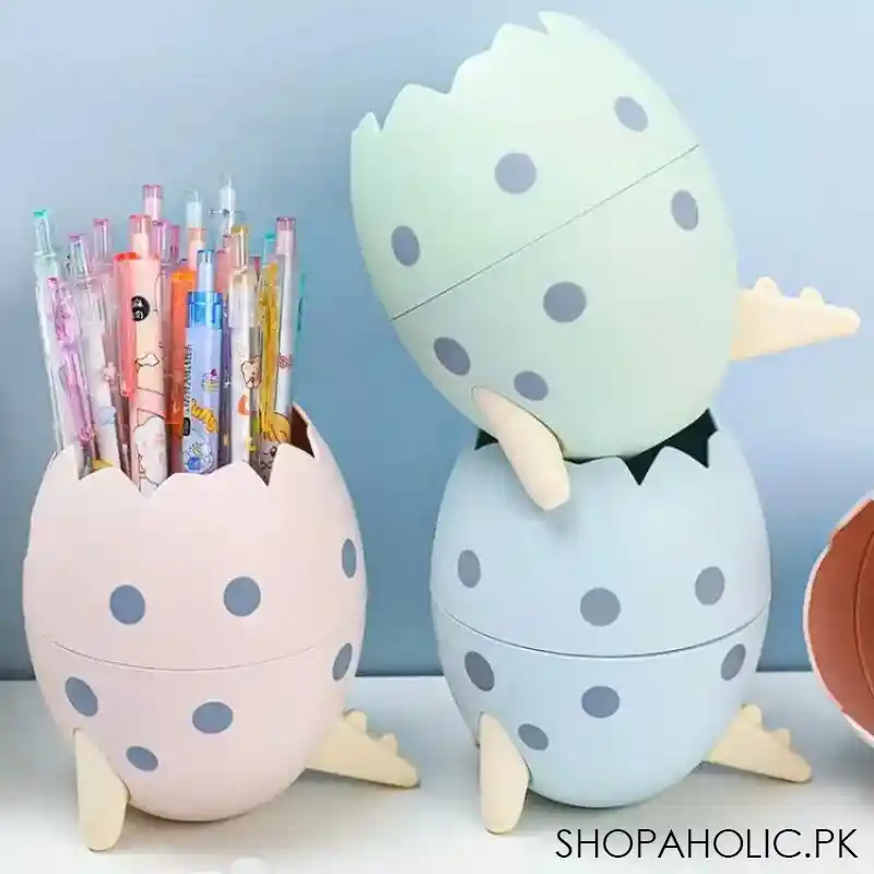 cute dinosaur egg detachable pen holder image2