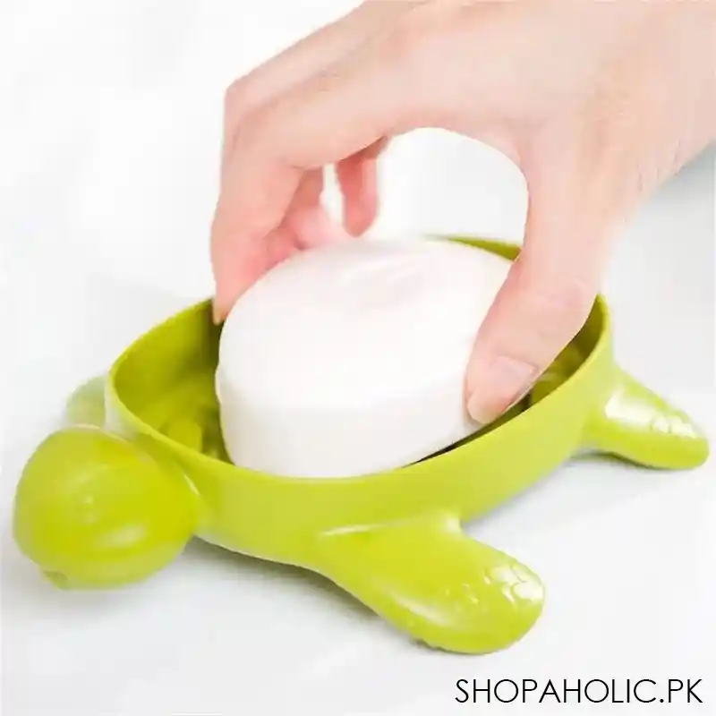 cute turtle draining soap holder image3