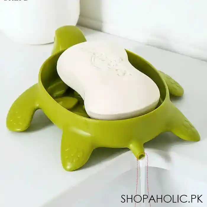 cute turtle draining soap holder image4