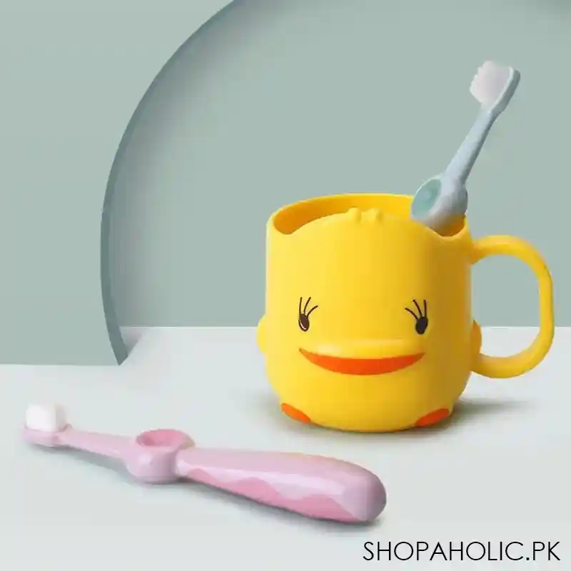 cute yellow duck mouthwash cup image2