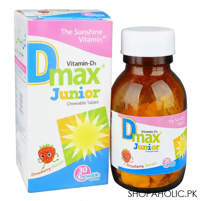 D-Max Junior Chewable Vitamin D3 Tablets For Children, 30-Pack - Main Image