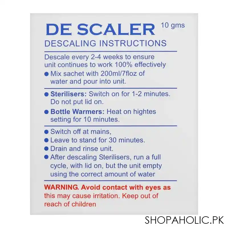 de scaler citric acid sachet, 10g main image