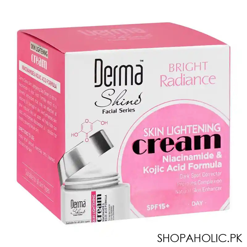 Derma Shine Bright Radiance Skin Lightening SPF15+ Day Cream, 50g - Main Image