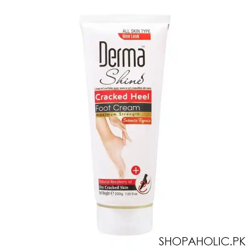 derma shine intense repair cracked heel foot cream, 200g main image