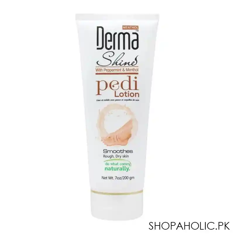 derma shine peppermint & menthol pedi lotion, 200g main image