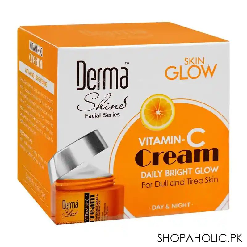 Derma Shine Skin Glow Day & Night Vitamin-C Cream, For Dull & Tired Skin, 50g - Main Image