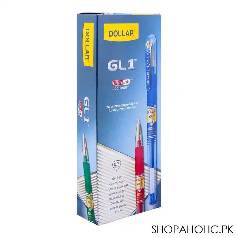 Dollar GL-1 Ultra Ink Gel Pen, 0.7 10-Pack, BP GL0.7, Black - Main Image