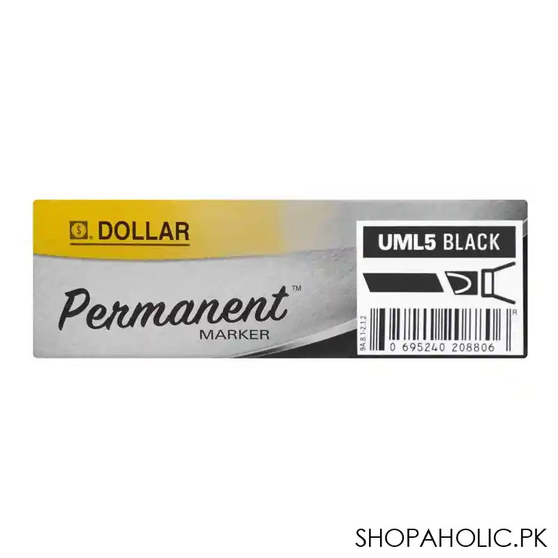 Dollar Permanent Marker 5.0 12-Pack, UML5 Black - Image 3